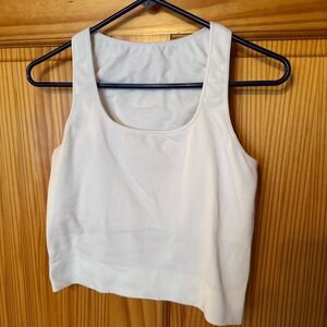 DSG White Women's Ribbed Tank Top
